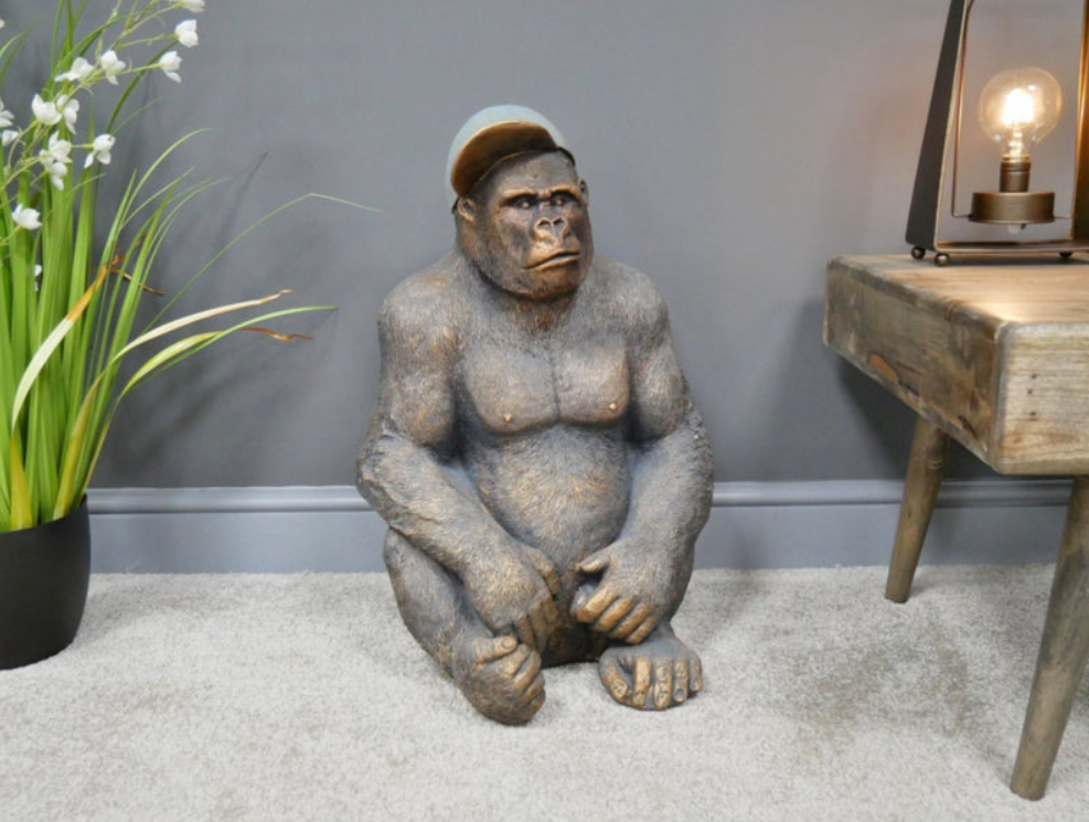 Small Animal Statues Modern Style Decorative Ornaments Animal Sculptures and Statues Decoration Statue Sculpture Gift Decoration Accessories for Coffee Table Knick Knacks Home Decor (2Pcs)